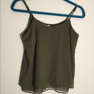 Candies green lace strap top-S and V.I.P jeans-10